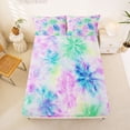 thumbnail image 5 of Erosebridal Watercolor Tie Dye Queen Sheet Sets,Colorful Spiral Bed Set For Girls Teens 4 Pieces, 5 of 6