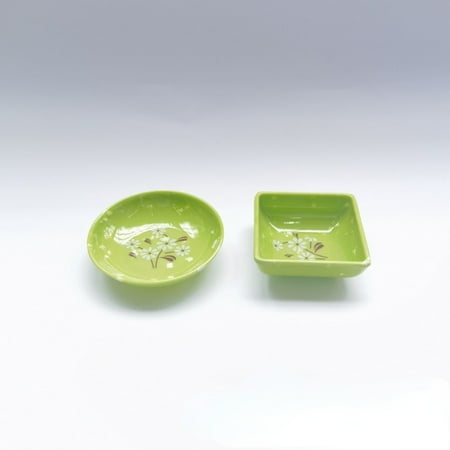 

5PCS Melamine Flavor Dish Small Dish Plastic Vinegar Dish Dipping Sauce Dish Imitation Porcelain Tableware Soy Sauce Dish