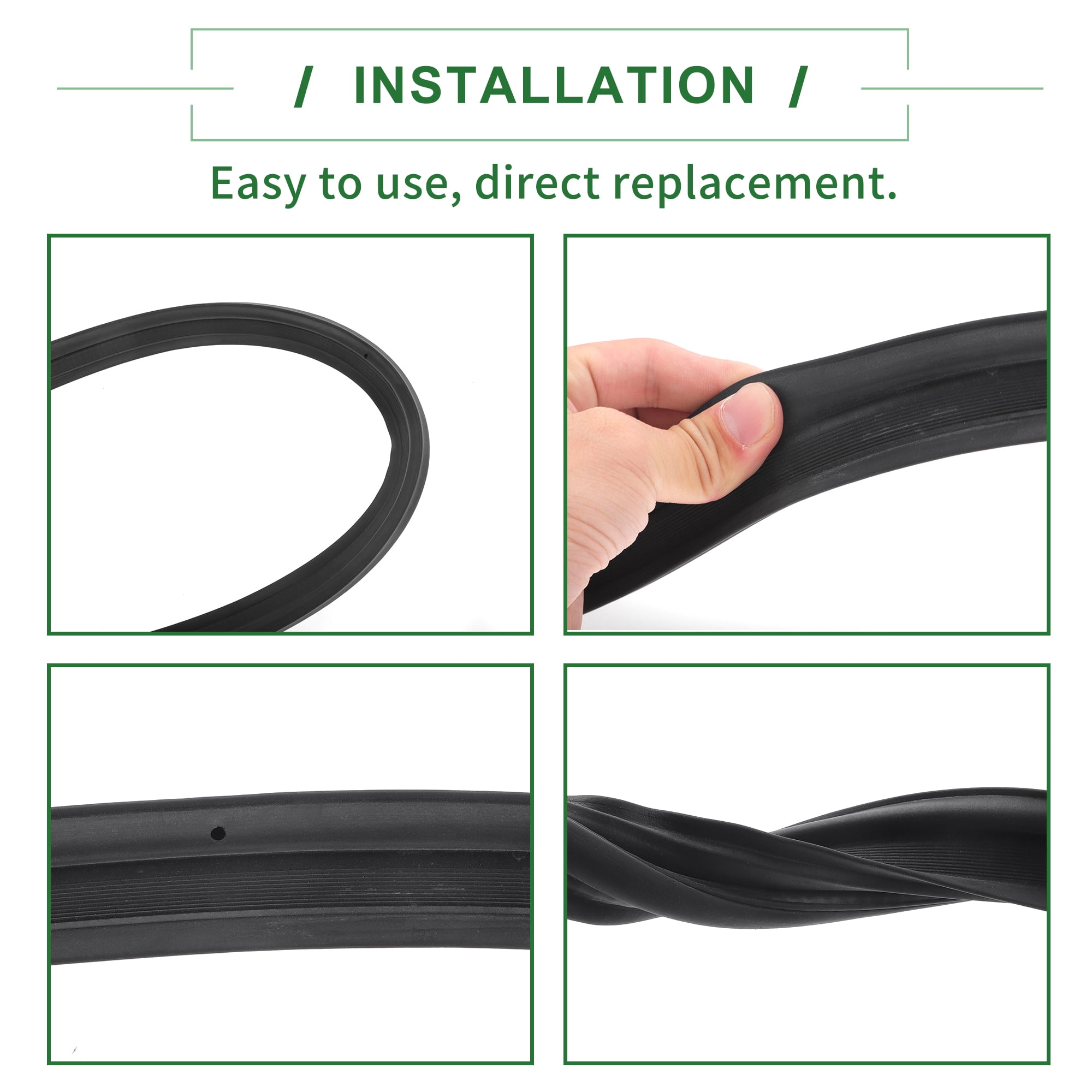 Unique Bargains Rear Trunk Lid Seal Gasket for Honda Accord 2008-2012 Rubber Black