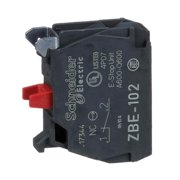 ZBE-102 - Bloc de CONTACT pour Interrupteurs NC 10A 600V