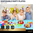 thumbnail image 3 of Disposable Paper Plates Set, Compostable Eco Friendly Disposable Plates for Appetizer, Camping Essentials, 9Inch Disposable Paper Plates,Pack Of 10, 3 of 5