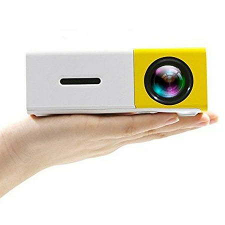 Podofo Mini Portable Projector LED Video Home Theater 1080P Full Color Media Player Personal Cinema TV Laptop Game - Entertainment
