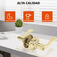 thumbnail image 2 of Stainless steel inner door lock is designed to be used as front door, back door or bedroom lock., 2 of 4