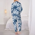 thumbnail image 5 of Bingfone Womens Pajama Sets Blue Shells Print,Long Sleeve Loungewear Pajamas Set-Xx-Large, 5 of 9