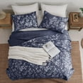thumbnail image 3 of Wonderful Bedding Gradient Floral Printed 3-Piece Quilt Set, 3 of 6