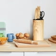 thumbnail image 6 of Hecef 6-Piece Kitchen Knife Set with Olive Wood Block, Sharp Stainless Steel Chef Knife Set, Non-stick Prof Knives., 6 of 15