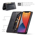 thumbnail image 4 of iPhone 12 mini Wallet Case, Dteck Leather Flip Wallet Case with RFID Blocking Card Slot Magnetic Closure Folio Phone Case for Apple iPhone 12 mini 5.4 inch, Black, 4 of 10