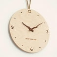thumbnail image 3 of Reloj de pared de madera, reloj decorativo, rústico, minimalista, creativo, reloj colgante de pared, reloj silencioso para sala de estar, regalo de, 3 of 9