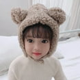 thumbnail image 3 of Winter Beanie Hat for Baby Kids Toddler Infant Newborn, Earflap Cute Warm Fleece Lind Knit Cap for Boys Girls, 3 of 7