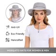 Mosquito Net Hat Bug Cap Upf 50+ Sun Protection With Hidden Netting
