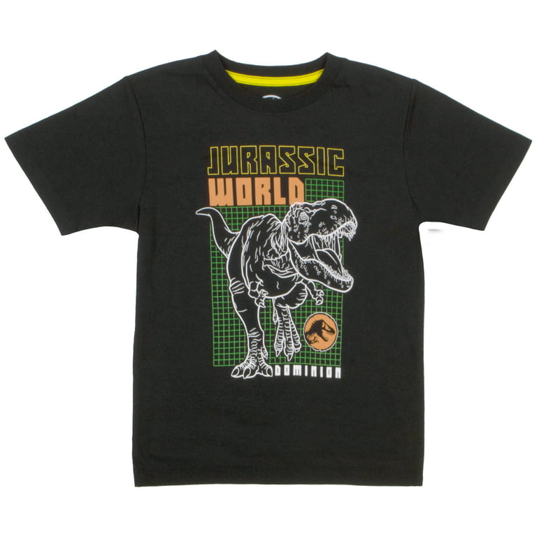 T-Shirt Set, Universal for Studios Boys 2 Pack (Sizes Boys Shirts World Dinosaur Jurassic 4-16)