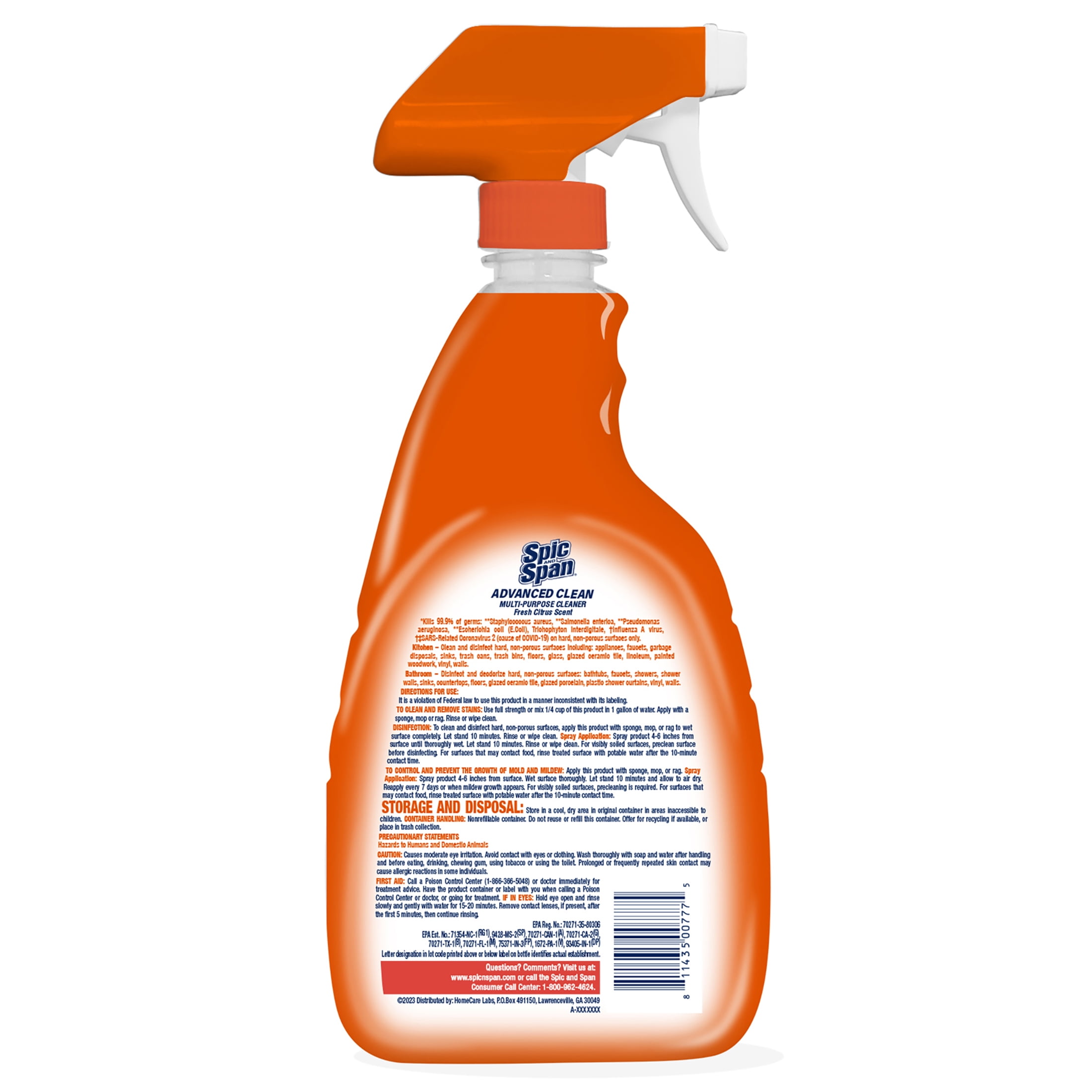Spick &amp; Span - ◎Hla Spic & Span 32oz Advanced Cleaning Spray Citrus Scent