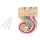 thumbnail image 5 of Kit de inicio de bordado de 3 juegos con patrón e instrucciones, para kit de punto de cruz que incluye 3 prendas de bordado con flores, 5 of 5