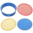 thumbnail image 3 of Shisuyan 3 Sets of Plastic Sifting Pan Soil Mesh Sieve Rocks Sifting Tool Plastic Garden Sifter, 3 of 8