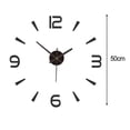 thumbnail image 3 of Home Decor Clock 3D Mirror Wall Clock 3D Decorative Clock Acrylic Material Customizable Dimensions Home Office Convenient Usage, 3 of 10