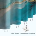 thumbnail image 6 of Blue Gold Marble Pattern Shower Curtain 72"x72" ,Bathroom Decorative Shower Curtains Set with 12 Hooks,Modern Waterproof Washable Shower Curtain, 6 of 6
