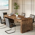 thumbnail image 2 of Tribesigns78.74-inch Extra Long Conference Table, Large Meeting Table with Spacious Worktop, for Office Conference Room, Easy Assembly, Vintage Brown, 2 of 5