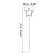 thumbnail image 2 of Uxcell 4.7 Inch Metal Wire Place Card Holder, 20 Pack Photo Picture Floral Picks Star Shape Clips DIY, Gold Tone, 2 of 4