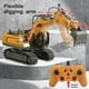 thumbnail image 4 of Excavadora De Control Remoto, Juguete De Excavadora A Escala 1/20 Con 11 Canales Y Luces, Efectos De Sonido, Vehículos De Construcción Eléctricos Rc De 2,4 Ghz Para Niños A Partir De 6 Años Muyoka Hogar, 4 of 7