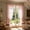 Pink, variant on PiGOGI French Style Lace Curtain Drill Free Sheer Drape for Kitchen Bedroom Bay Window Rod Pocket
