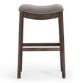thumbnail image 4 of New Ridge Home Goods Sadie 31 in. Saddle Upholstered Barstool - Natural / Cream, 4 of 7