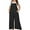 A1-Black, variant on SHOWMALL Women’s Plus Jumpsuits Summer Boho Casual Wide Leg Overalls Navy Blue 3X Baggy Rompers with Pocket