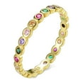 thumbnail image 1 of Sonducket Anillo de mujer Chapado en plata Anillos de moda Decoraciones de circón Joyería de novia para citas Adornos de joyería Presente Ropa, zapatos y accesorios Miscelánea chapado en oro Tamaño 8, 1 of 6