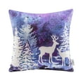 thumbnail image 6 of Ashler Christmas Decorative Tree Purple Bell Series Throw Pillow Cushion Covers 18 x 18 inches, Pack of 4, 6 of 7