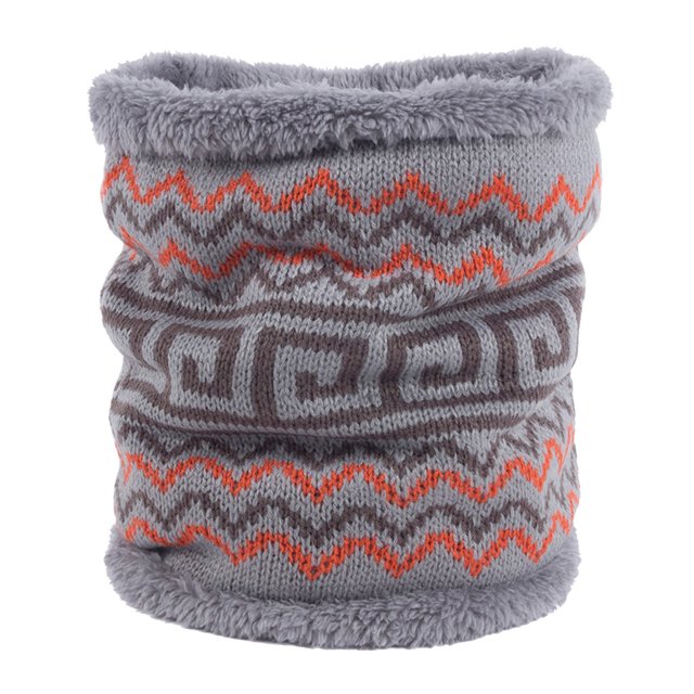 Neck Warmer Winter Knit Fleece Lined Neck Gaiter Heat Thermal Ski Tube Circle Loop Snowboard Half Face