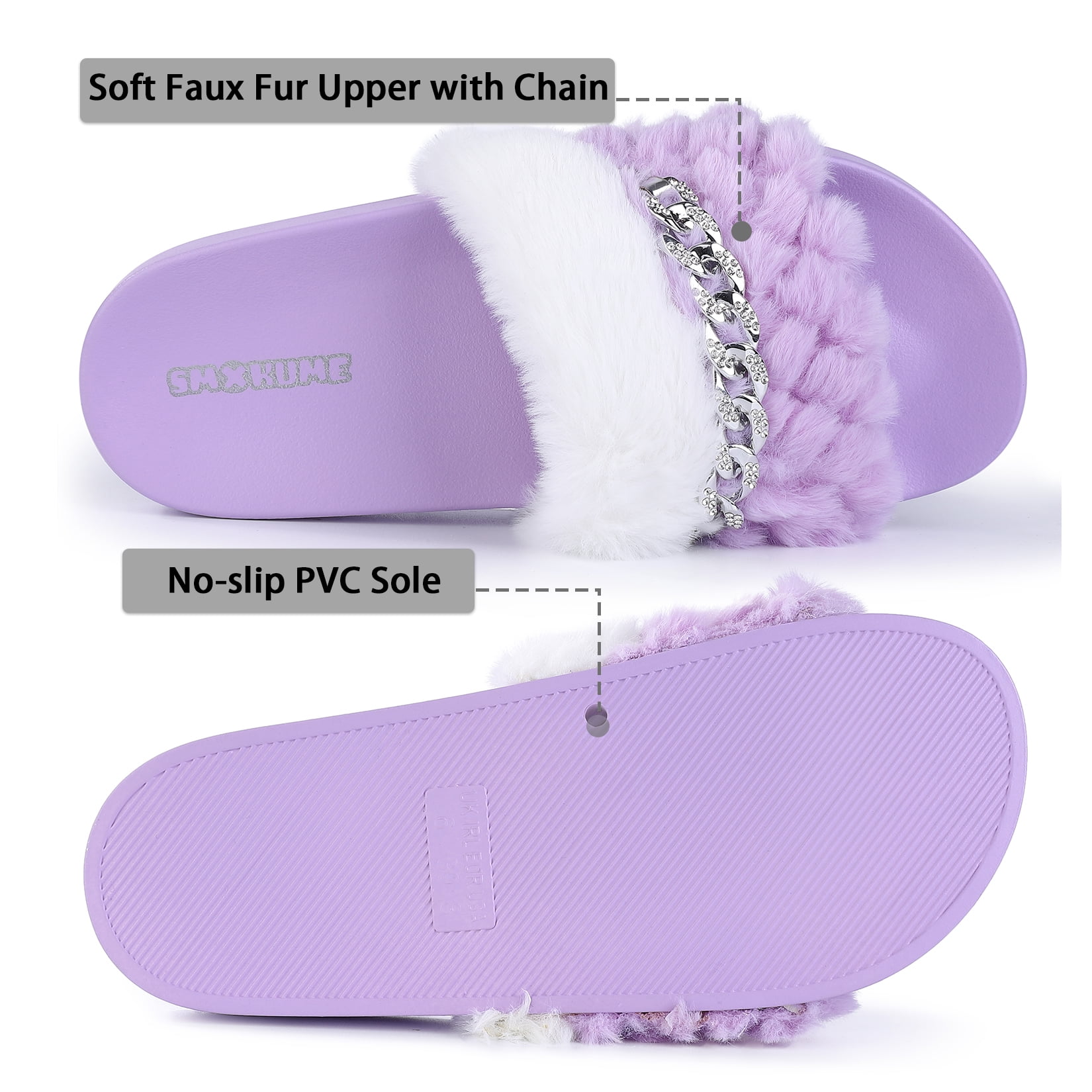 Kitsin Womens Memory Foam Slippers House Slippers, Anti-Skid Slip