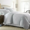The Home Collection - 3 Piece Premium Duvet Cover Set - Premium Ultra Soft Dominant Color Light Gray Twin/TwinXL