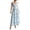 Sky Blue, variant on Xaqiouau Womens Floral Midi Dress Spaghetti Strap Summer Casual Sleeveless A Line Dress Button Front Flowy Beach Vacation Sundress