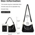 thumbnail image 5 of Hobo Bags for Women PU Leather Crossbody Purses Trendy Shoulder Handbag Tote Bag Satchel Bag, 5 of 7