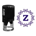 thumbnail image 1 of Printtoo Self Inking Octagon Celtic Swirl Frame Alphabet Z Monogram Office Stationary R-40 Rubber Stamp-Violet, 1 of 3