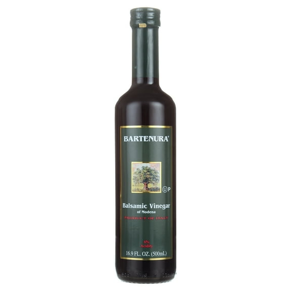 Bartenura Balsamic Vinegar of Modena Italy, 16.9floz