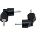 thumbnail image 2 of MERIVILLE Hinged Elbow Connector - Designed for Bay Window Curtain Rods or Corner Drapery Rods up to 3/4" Diameter, Black Finish, 2 Pcs, 2 of 4