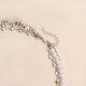 thumbnail image 4 of Edgy Sweetheart Alloy Necklace Adjustable Stacking Chain With Faux Pearls Edgy Stacking Necklaces For Women Jewelry Gift, 4 of 4