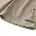 thumbnail image 5 of Coorders George Summer Lightweight Drawstring Cargo Shorts with Pockets, Mens Shorts Clearance, Khaki, XL, 5 of 6