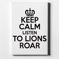 thumbnail image 1 of Keep Calm Listen to Lions Roar - 8" x 10" - Decorative Canvas Wall Art - White Edge - 5/8" Gallery Wrapped, 1 of 2