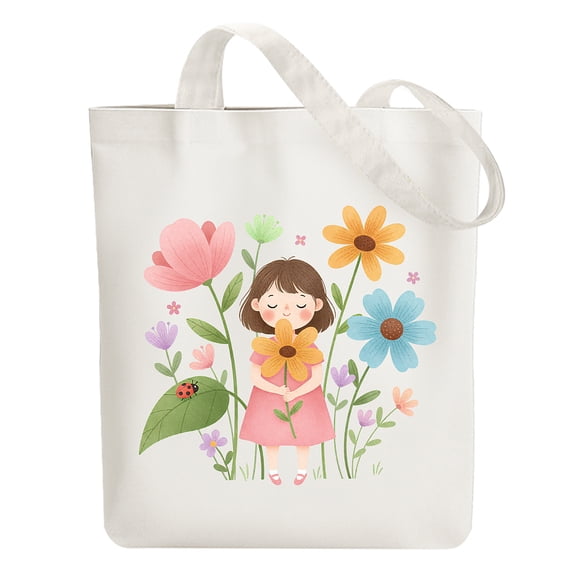 Canvas Tote Bag Reusable Cotton Bag for Women Large 14.96"x 15.74" Cloth Shoulder Bags with Zipper Pockets1