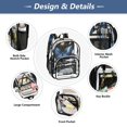 thumbnail image 5 of Ttyddzy Clear Backpack Heavy Duty PVC Transparent Backpack for College Workplace, Moon Blue, 5 of 8