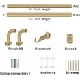 thumbnail image 6 of Splicing Room Darking Curtain Rods for Windows 28-53”, 1inch Diameter Wrap Around Adjustable Drapery Blackout Curtain Rod, Warm Gold, 6 of 8