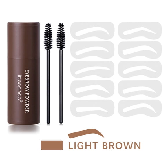 Fiudx Set de Maquillaje para Cejas, Polvos de Larga Duración En Barra, Incluye Pinceles y Tarjetas, Aspecto Natural con Diseño de Cabeza de Hongo, Multiusos para Cejas Perfectas, Un Gran Regalo para