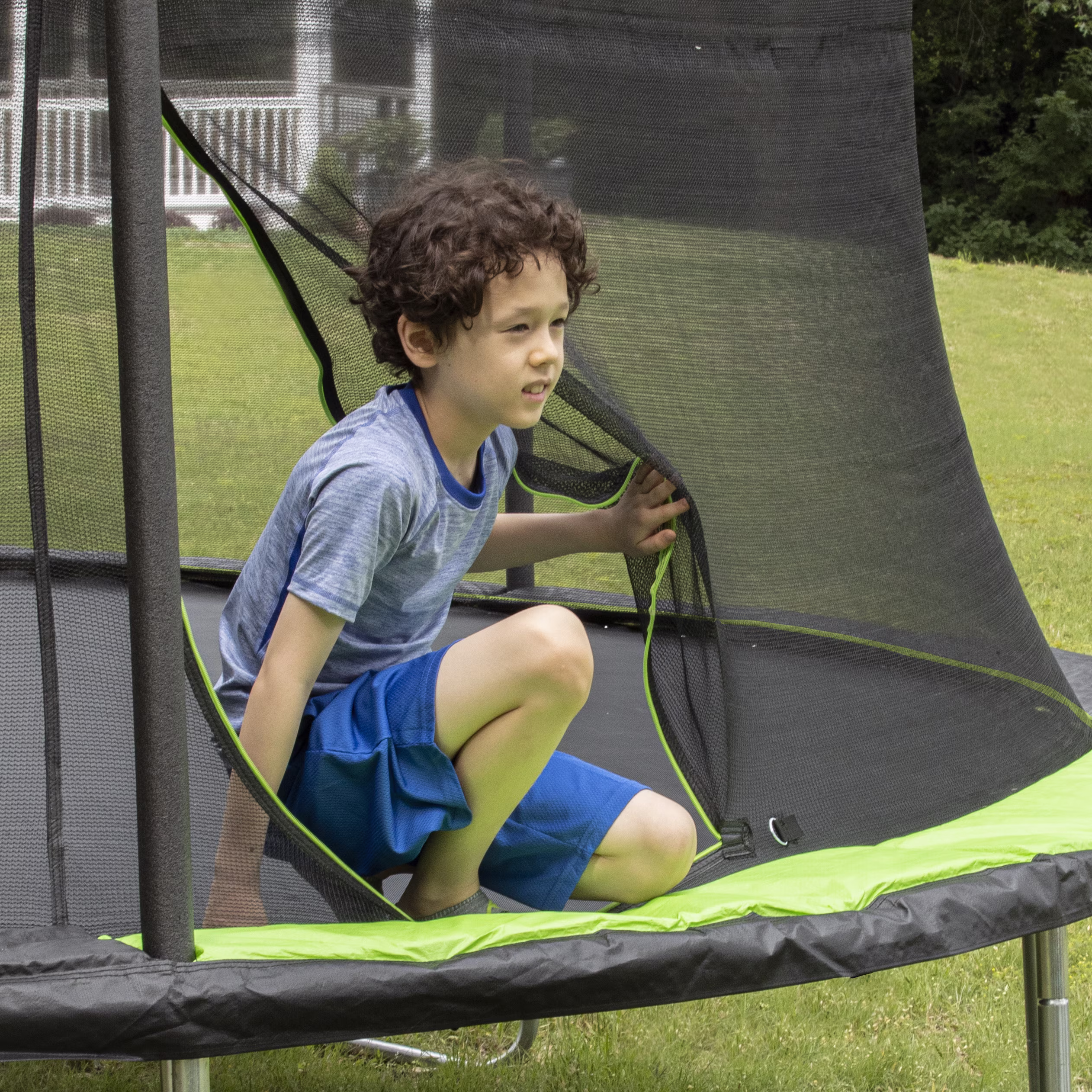 Jumpking 14-Foot Round Trampoline with Enclosure Net photo 4