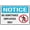 Warning Sign 2, variant on Notice No Pets Allowed Service Animals Only Outdoor Safe Sign - 8"x12", UV Protected, Weatherproof - Store, Office, Apartment, Restaurant Alert