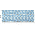 thumbnail image 7 of Light Blue Daisy Flower Pattern Kitchen Rug Mat,Kitchen Runner Rugs Non Skid Washable,Decorative Kitchen Floor Mats for Kitchen,Sink,Laundry,17"x47.2", 7 of 7