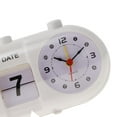 thumbnail image 4 of veasfak Horloge de Bureau en Métal avec Support Manuel Numérique Rétro, Blanc, 4 of 9