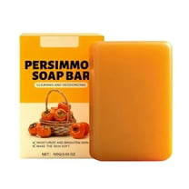 Kokovifyves Deodorizing Persimmon Soap Bar Japanese Persimmon Soap for Old People Smell Natural PersimmonSoap for Body Odor Hydrating