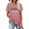 thumbnail image 4 of Mama T Shirt for Women Flower Mom Shirts Short Sleeve Leopard Print Tee Casual Mother's Gift Tshirts Top, 4 of 6
