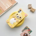 thumbnail image 3 of 3D Cute Cartoon Bear Phone Case for iPhone 15 Plus - Fashionable and Stylish - Funny Pink Bear Design - Soft TPU Protective Case - Kawaii Silicone Cover for Women, Girls, and Kids (Yellow), 3 of 16